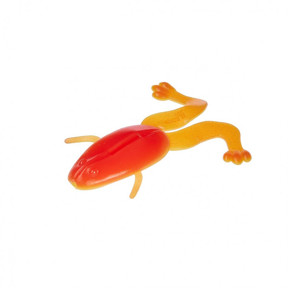 Лягушка Helios Crazy Frog 3,55"/9,0 см, цвет Orange & Yellow 4 шт HS-23-015 , 